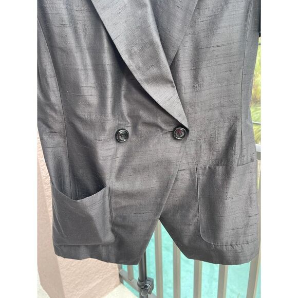 Christian Dior Black Button Blazer Shoulder padding Size 6 - Picture 4 of 9